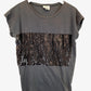 Seed Stylish Charcoal Sequin T-shirt Size S by SwapUp-Online Second Hand Store-Online Thrift Store