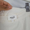 Seed Textured Ivory Flared Office MIdi Skirt Size 14 by SwapUp-Online Second Hand Store-Online Thrift Store