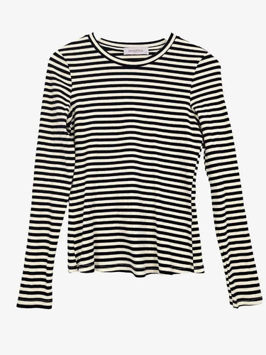 Serafina Slim Fitting Striped Staple Top Size 10 by SwapUp-Online Second Hand Store-Online Thrift Store
