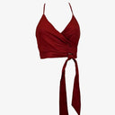 Sheike Criss Cross Burgundy Elegant Top Size 6 by SwapUp-Online Second Hand Store-Online Thrift Store