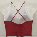 Sheike Criss Cross Burgundy Elegant Top Size 6 by SwapUp-Online Second Hand Store-Online Thrift Store