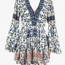 Sheike Floral Vacation Bell Sleeve Dress Size 8 by SwapUp-Online Second Hand Store-Online Thrift Store