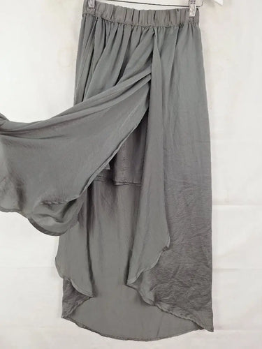 Sheike Grey Elastic High-Low Skirt Size 8 by SwapUp-Online Second Hand Store-Online Thrift Store