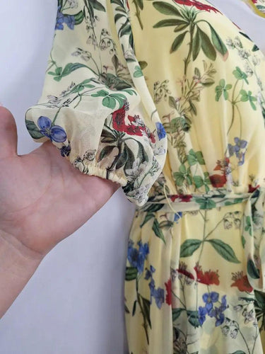 Sheike Limoncello Spring Garden Hi-Low Midi Dress Size 10 by SwapUp-Online Second Hand Store-Online Thrift Store