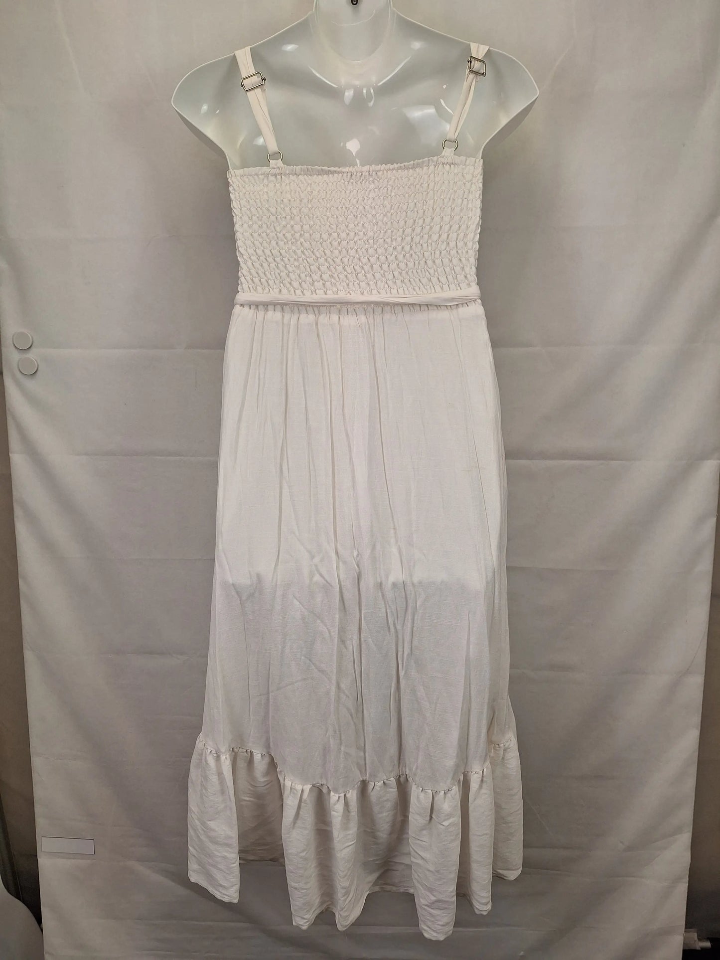Sheike Off White Comfy Midi Dress Size 12 by SwapUp-Online Second Hand Store-Online Thrift Store