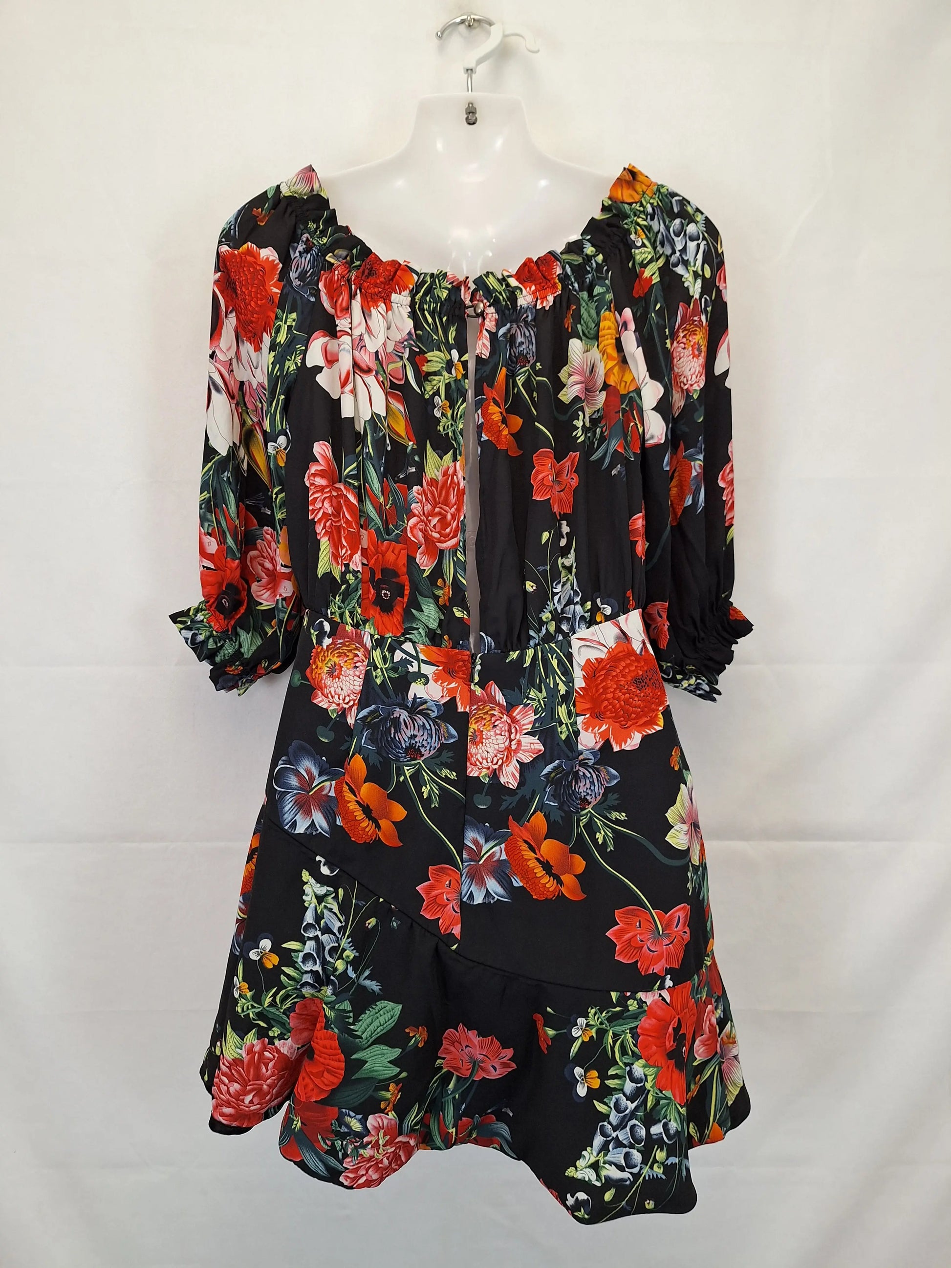 Sheike Office Essential Floral Mini Dress Size 10 by SwapUp-Online Second Hand Store-Online Thrift Store