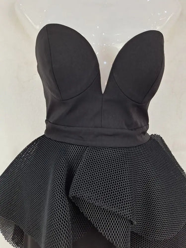 Sheike Structed Mesh Peplum Dress Size 8 by SwapUp-Online Second Hand Store-Online Thrift Store