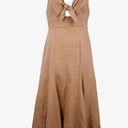Shona Joy Desert Rose Tie Front Midi Dress Size 12 by SwapUp-Online Second Hand Store-Online Thrift Store