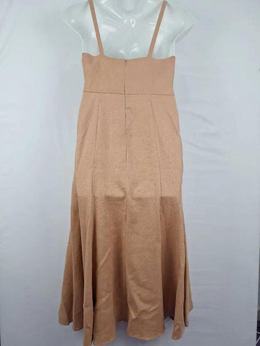 Shona Joy Desert Rose Tie Front Midi Dress Size 12 by SwapUp-Online Second Hand Store-Online Thrift Store