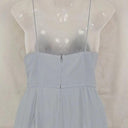 Second-Hand - Shona Joy Soft Blue Elegant Draped Evening Midi Dress Size 8 - SwapUp