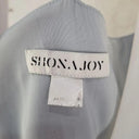 Second-Hand - Shona Joy Soft Blue Elegant Draped Evening Midi Dress Size 8 - SwapUp