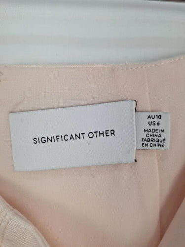 Significant Other Baby Pink Linen Blend Maxi Skirt Size 10 by SwapUp-Online Second Hand Store-Online Thrift Store
