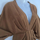 Significant Other Chocolate Linen Plunging Lola Mini Dress Size 6 by SwapUp-Online Second Hand Store-Online Thrift Store