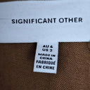 Significant Other Chocolate Linen Plunging Lola Mini Dress Size 6 by SwapUp-Online Second Hand Store-Online Thrift Store