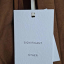 Significant Other Chocolate Linen Plunging Lola Mini Dress Size 6 by SwapUp-Online Second Hand Store-Online Thrift Store