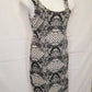 Simona Bodycon Lace Print Midi Dress Size M by SwapUp-Online Second Hand Store-Online Thrift Store