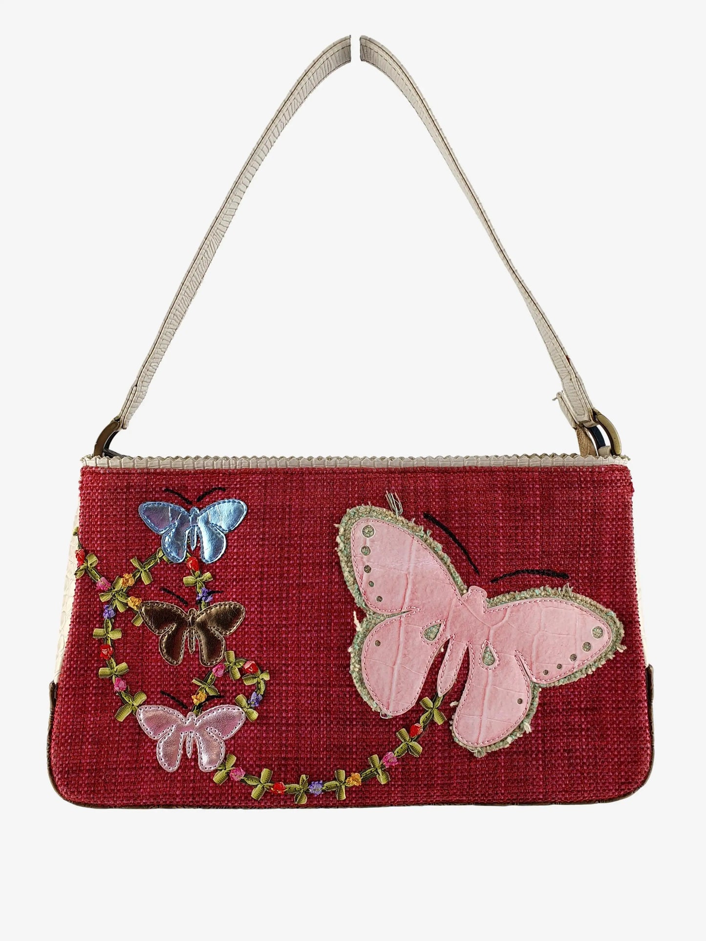Spencer & Rutherford Butterfly Structured Small  Handbag by SwapUp-Online Second Hand Store-Online Thrift Store