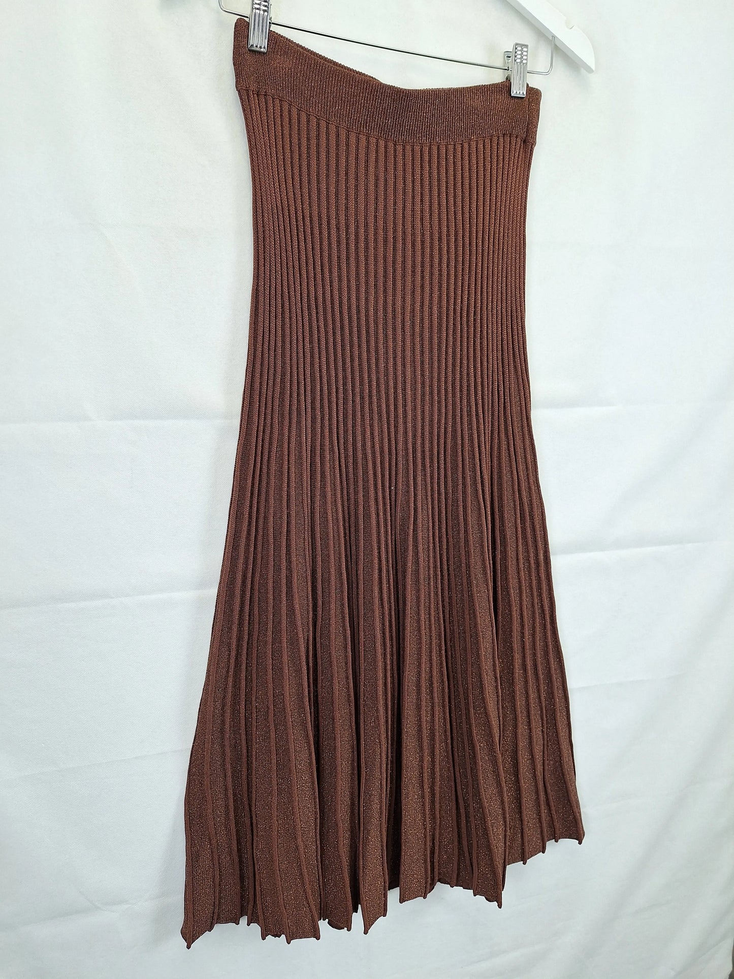 Spicy Sugar Essential Glitter Knit Ribbed Midi Skirt Size 14 by SwapUp-Online Second Hand Store-Online Thrift Store