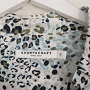 Sportscraft Blue Leopard Silk Shirt Size 12 by SwapUp-Online Second Hand Store-Online Thrift Store