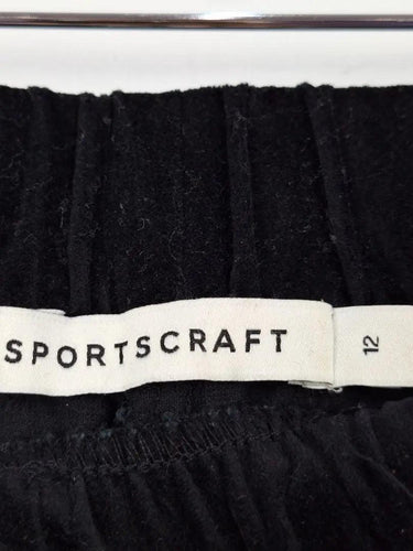 Sportscraft Casual Velvet Tapered Pants Size 12 by SwapUp-Online Second Hand Store-Online Thrift Store