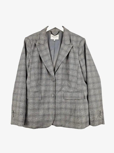 Sportscraft Checked Single Breasted Work Blazer Size 18 by SwapUp-Online Second Hand Store-Online Thrift Store