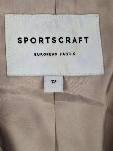 Sportscraft Classic Prep Checkered Plaid Blazer Size 12 by SwapUp-Online Second Hand Store-Online Thrift Store