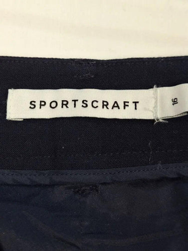 Sportscraft Classic Straight Leg Navy Work Pants Size 16 by SwapUp-Online Second Hand Store-Online Thrift Store