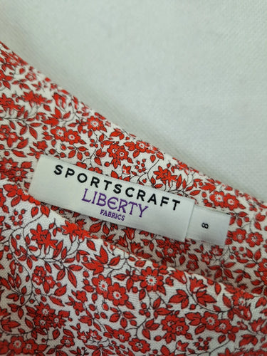 Sportscraft Cold Shoulder Liberty Linen Top Size 8 by SwapUp-Online Second Hand Store-Online Thrift Store