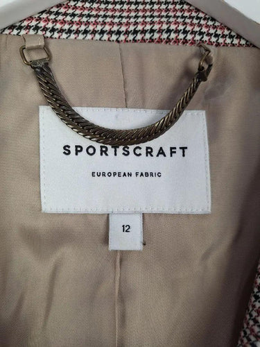 Sportscraft Dual Color Hounds tooth Blazer Size 12 by SwapUp-Online Second Hand Store-Online Thrift Store