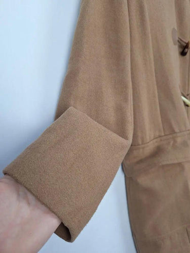Sportscraft Hooded Camel Wool Blend Coat Size 12 by SwapUp-Online Second Hand Store-Online Thrift Store