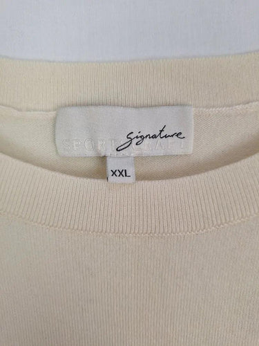 Sportscraft Ivory Wool Blend Everyday Staple Top Size XXL by SwapUp-Online Second Hand Store-Online Thrift Store