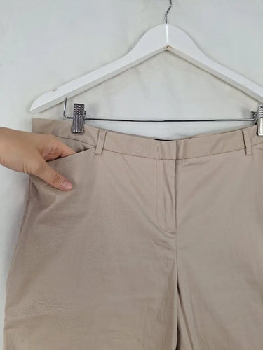 Sportscraft Latte Essential Slim Bermuda Shorts Size 14 by SwapUp-Online Second Hand Store-Online Thrift Store