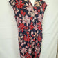 Sportscraft Navy Floral Pleated Midi Dress Size 16 by SwapUp-Online Second Hand Store-Online Thrift Store
