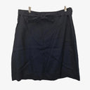 Sportscraft Navy Linen Smart Mini Skirt Size 18 by SwapUp-Online Second Hand Store-Online Thrift Store