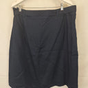 Sportscraft Navy Linen Smart Mini Skirt Size 18 by SwapUp-Online Second Hand Store-Online Thrift Store
