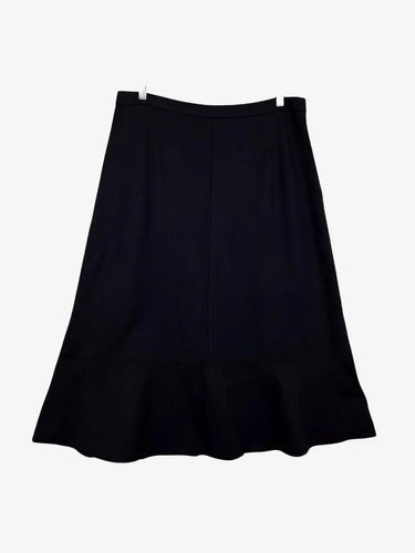 Sportscraft Navy Stretch Midi Skirt Size 14 by SwapUp-Online Second Hand Store-Online Thrift Store