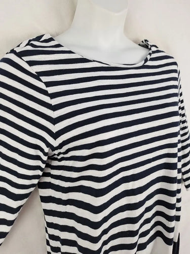 Sportscraft Navy Striped Casual Jersey Midi Dress Size 18 by SwapUp-Online Second Hand Store-Online Thrift Store