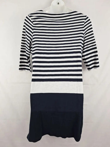 Sportscraft Navy Striped Casual Jersey Midi Dress Size 18 by SwapUp-Online Second Hand Store-Online Thrift Store