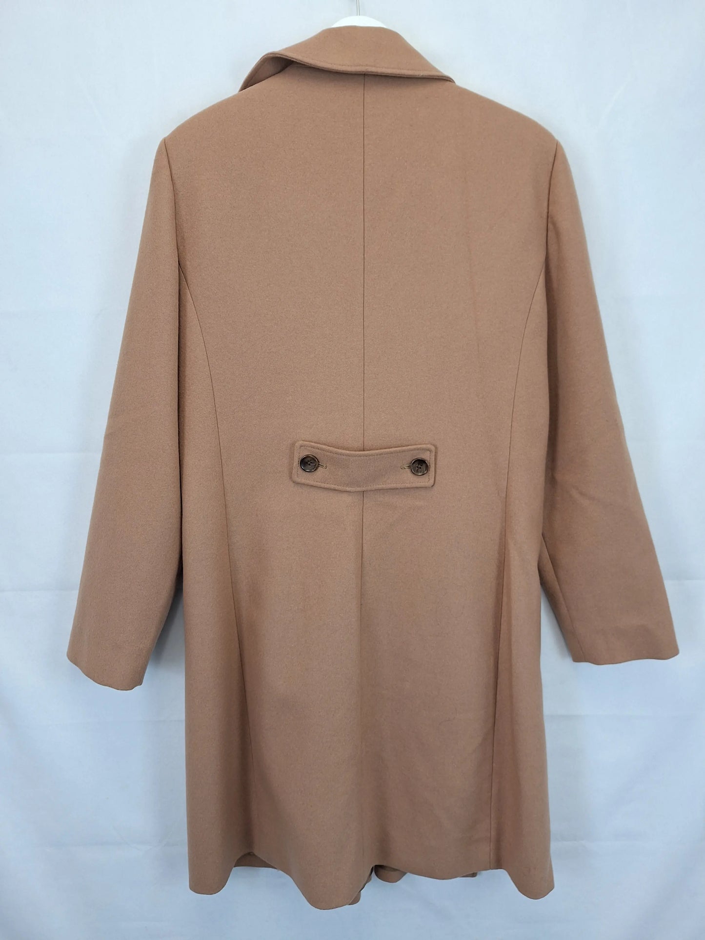 Sportscraft Sophisticated Latte Pea Coat Size 18 by SwapUp-Online Second Hand Store-Online Thrift Store
