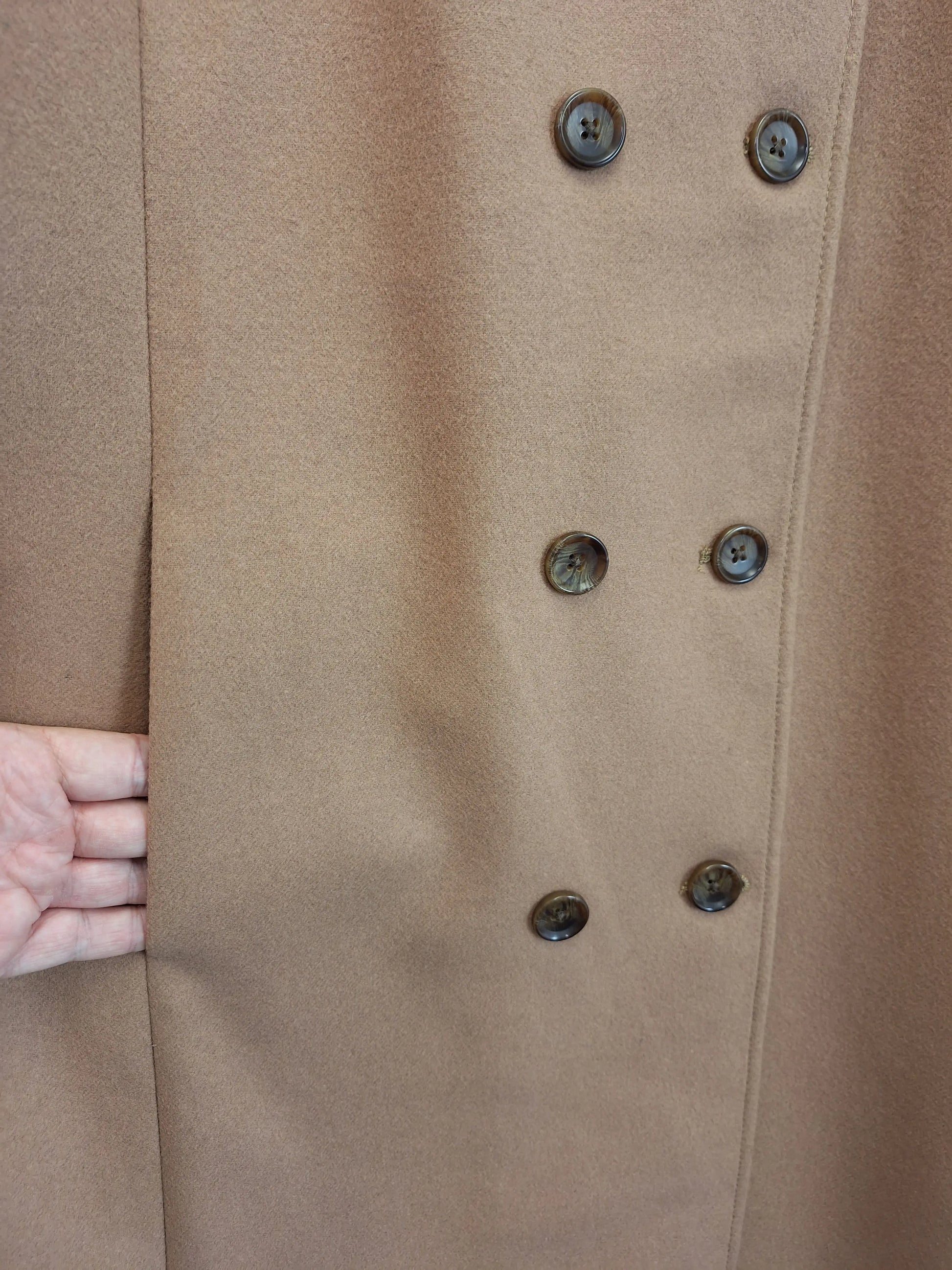 Sportscraft Sophisticated Latte Pea Coat Size 18 by SwapUp-Online Second Hand Store-Online Thrift Store