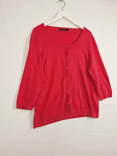 Sportscraft Strawberry Milk 3/4 Sleeve Cardigan Size XXL by SwapUp-Online Second Hand Store-Online Thrift Store