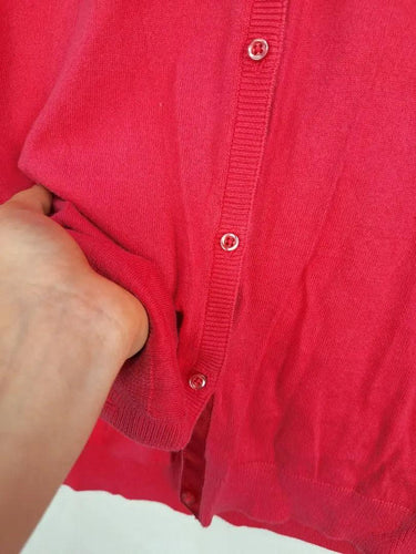 Sportscraft Strawberry Milk 3/4 Sleeve Cardigan Size XXL by SwapUp-Online Second Hand Store-Online Thrift Store