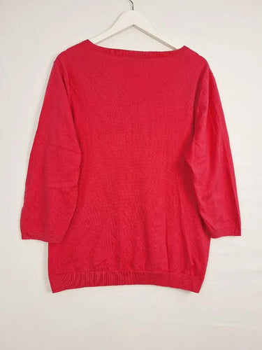 Sportscraft Strawberry Milk 3/4 Sleeve Cardigan Size XXL by SwapUp-Online Second Hand Store-Online Thrift Store
