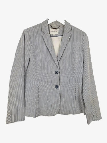 Sportscraft Striped Timeless Fitted Blazer Size 12 by SwapUp-Online Second Hand Store-Online Thrift Store