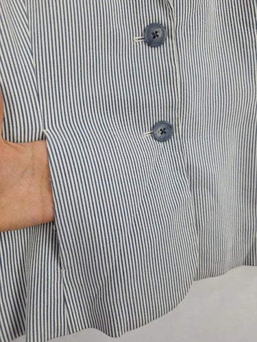 Sportscraft Striped Timeless Fitted Blazer Size 12 by SwapUp-Online Second Hand Store-Online Thrift Store