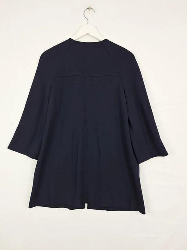 St John Collection Navy Wool Blend Zip Up Jacket Size S by SwapUp-Online Second Hand Store-Online Thrift Store