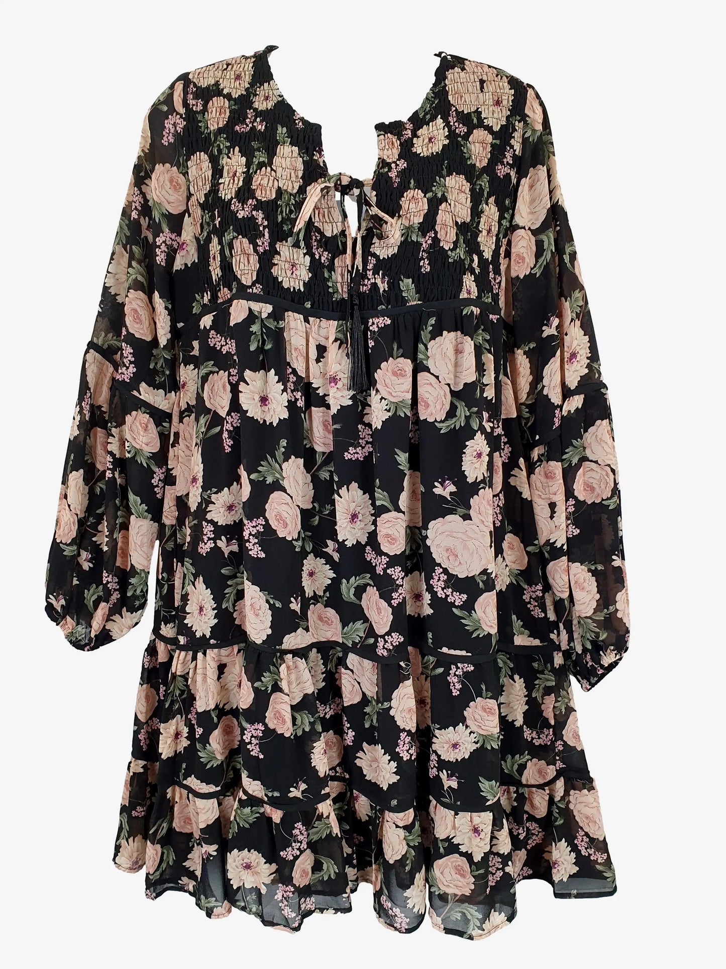 St. Frock Floral Flowy Midi Dress Size 10 by SwapUp-Online Second Hand Store-Online Thrift Store