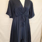 St. Frock Satin V Neck Evening Midi Dress Size 14 by SwapUp-Online Second Hand Store-Online Thrift Store