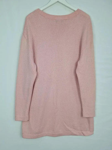 St. John Baby Pink Long Side Split Jumper Size L by SwapUp-Online Second Hand Store-Online Thrift Store
