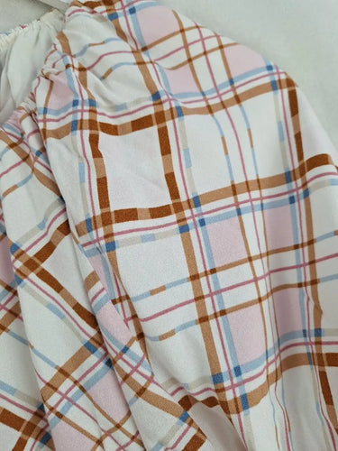 Staple The Label Checked Gathered Crop Top Size 12 by SwapUp-Online Second Hand Store-Online Thrift Store